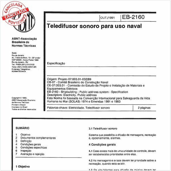 Teledifusor sonoro para uso naval