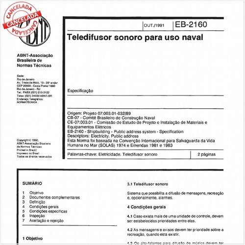 Teledifusor sonoro para uso naval