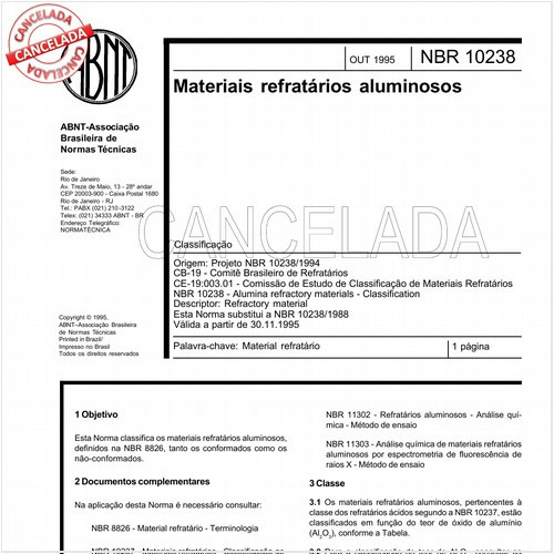 Materiais refratários aluminosos