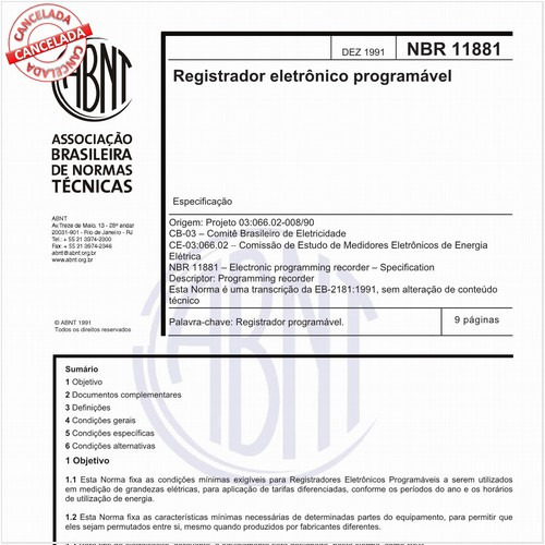 Registrador eletrônico programável