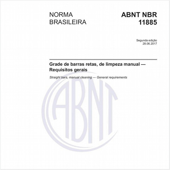 Grade de barras retas, de limpeza manual - Requisitos gerais