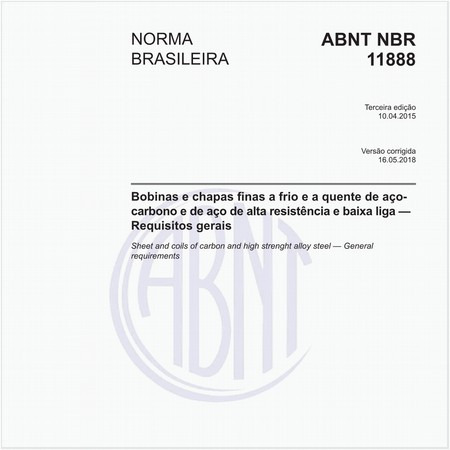 Bobinas e chapas finas a frio e a quente de açocarbono e de aço de alta resistência e baixa liga — Requisitos gerais