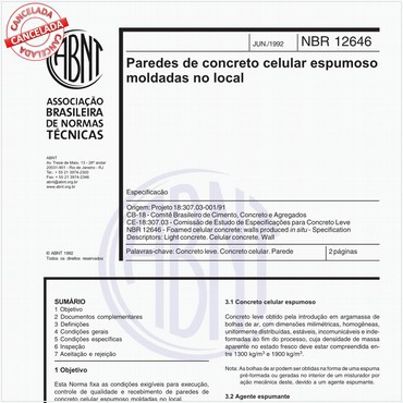 NBR12646 de 06/1992