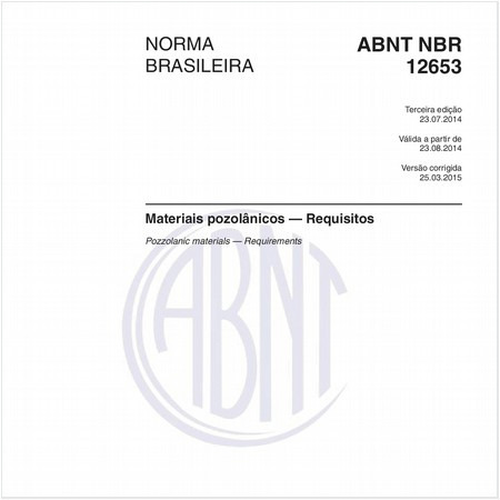 Materiais pozolânicos — Requisitos