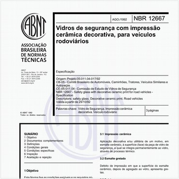 NBR12667 de 08/1992