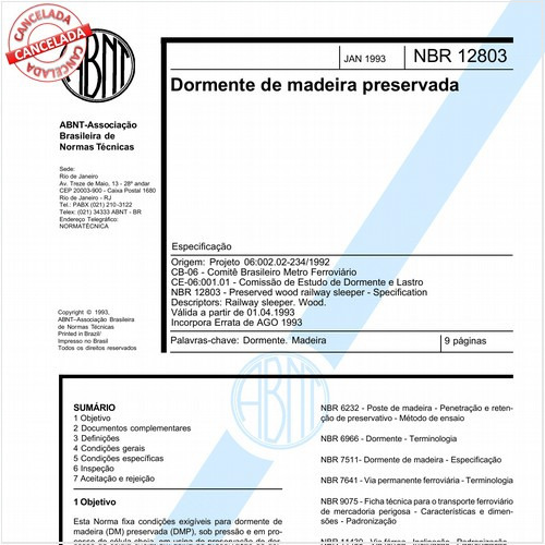 Dormente de madeira preservada  