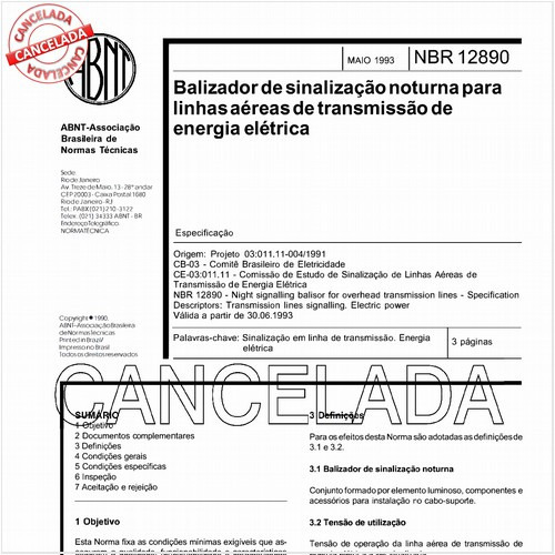 Balizador de sinalização noturna para linhas aéreas de transmissão de energia elétrica 