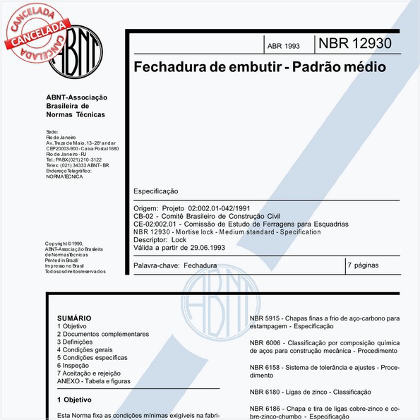 NBR12930 de 12/2002