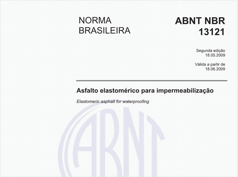 Asfalto elastomérico para impermeabilização