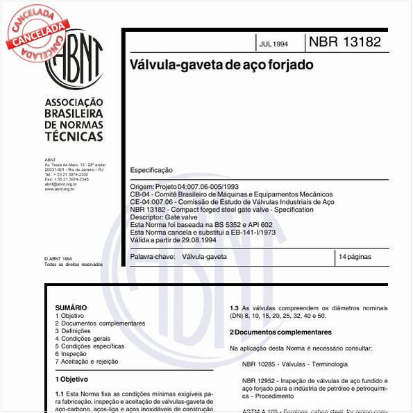 Válvula-gaveta de aço forjado