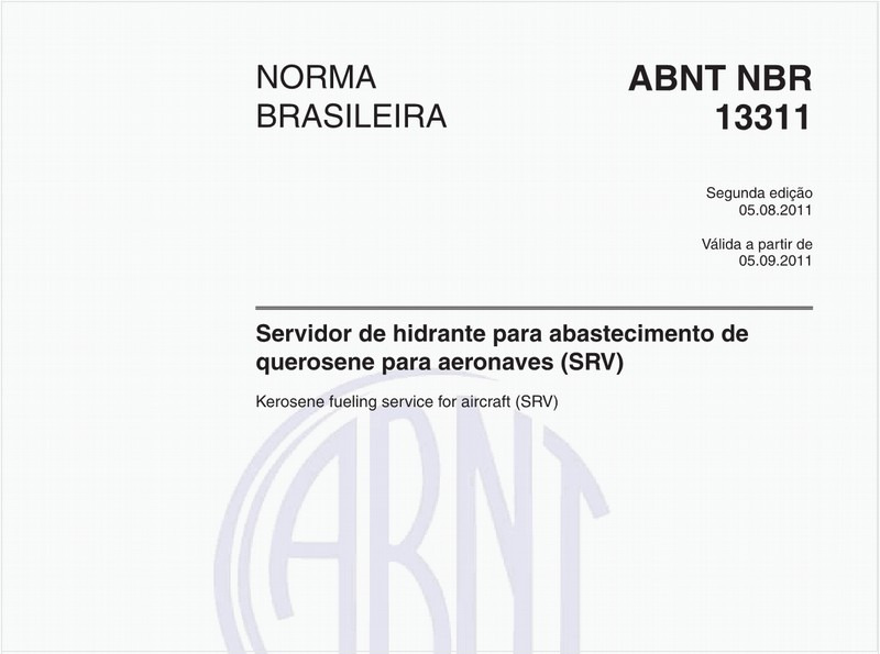 Servidor de hidrante para abastecimento de querosene para aeronaves (SRV)