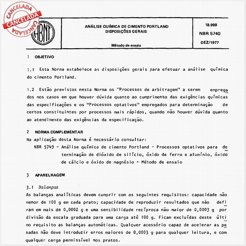 Análise química de cimento Portland - Disposições gerais