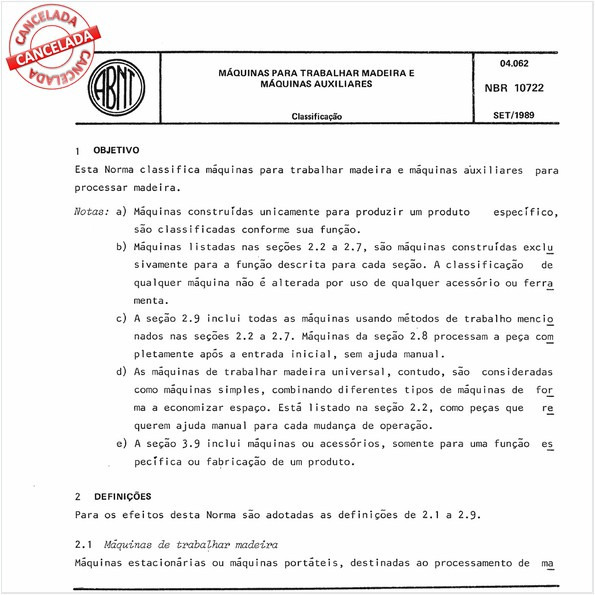Máquinas para trabalhar madeira e máquinas auxiliares