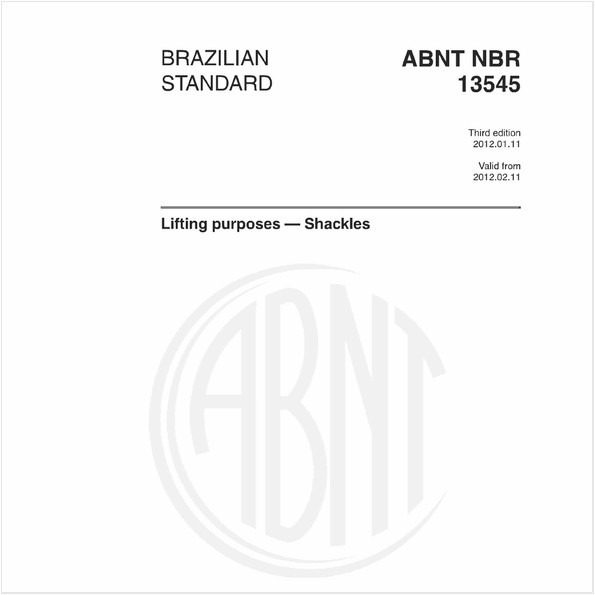 Lifting purposes - Shackles 