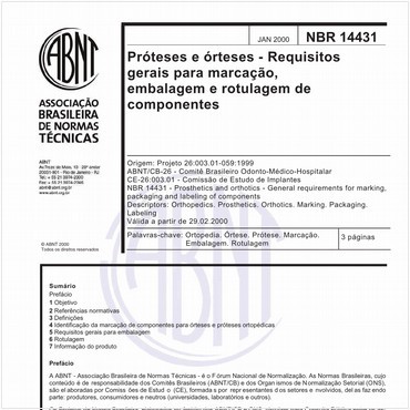 NBR14431 de 01/2000