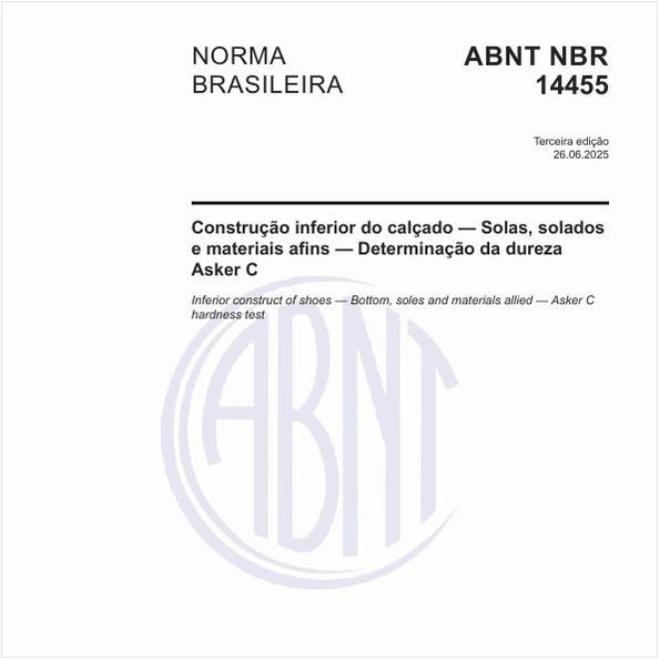 Construção inferior do calçado — Solas, solados e materiais afins — Determinação da dureza Asker C