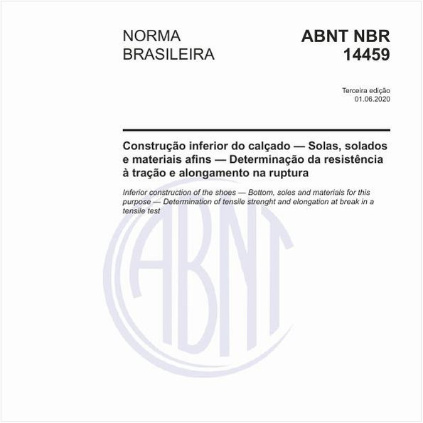 Construção inferior do calçado — Solas, solados e materiais afins — Determinação da resistência à tração e alongamento na ruptura