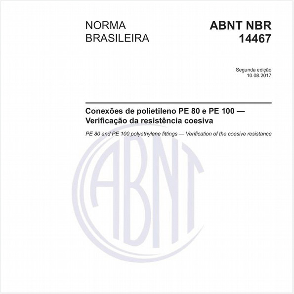 Conexões de polietileno PE 80 e PE 100 - Verificação da resistência coesiva