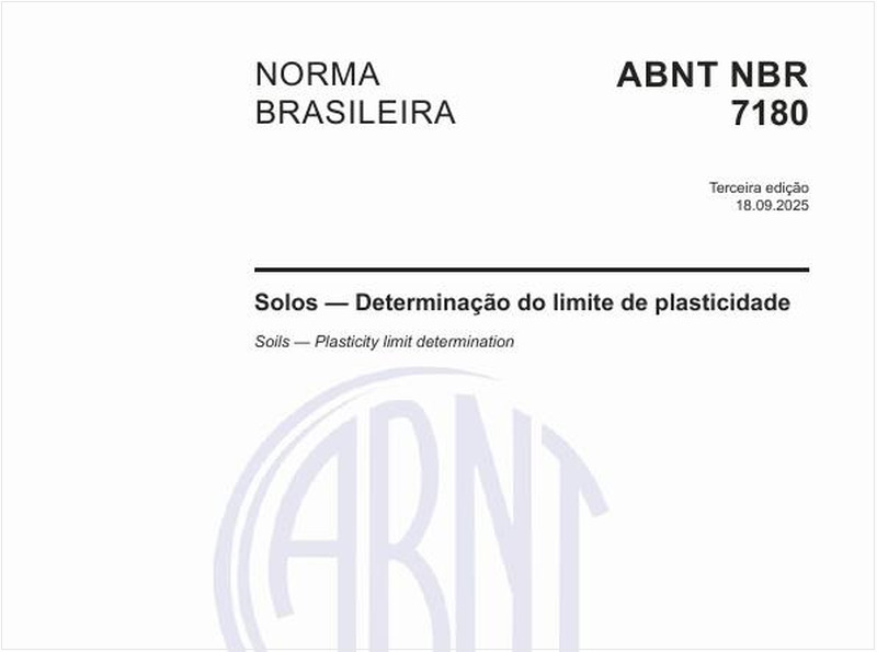Solos — Determinação do limite de plasticidade
