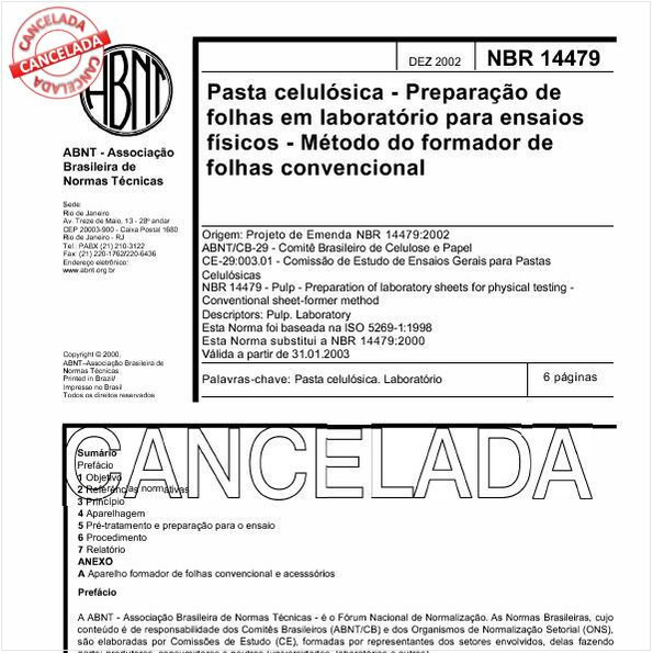 Pasta celulósica - Preparação de folhas em laboratório para ensaios físicos - Método do formador de folhas convencional