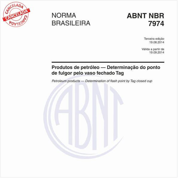 Produtos de petróleo - Determinação do ponto de fulgor pelo vaso fechado Tag