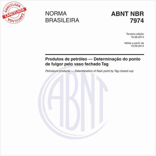 Produtos de petróleo - Determinação do ponto de fulgor pelo vaso fechado Tag