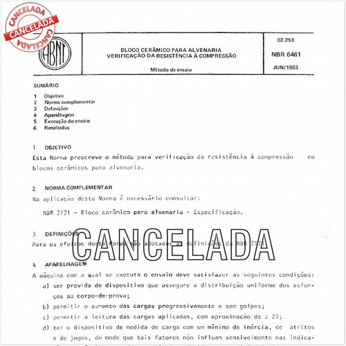 Bloco cerâmico para alvenaria - Verificação da resistência à compressão