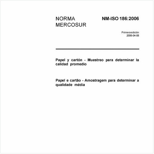 Papel e cartão - Amostragem para determinação da qualidade média