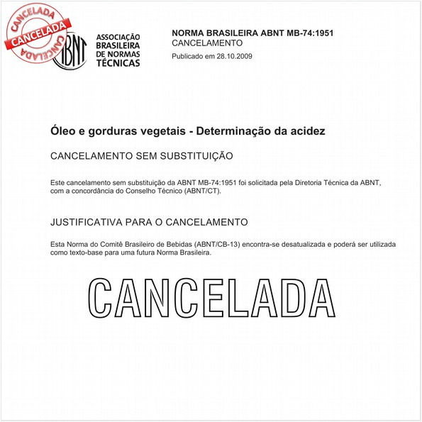 óleos e gorduras vegetais - Determinação da acidez