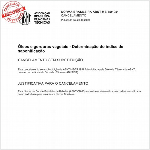 óleos e gorduras vegetais - Determinação do índice de saponificação