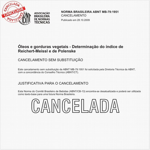 óleos e gorduras vegetais - Determinação do índice de Reichert-Meissl e de Polenske