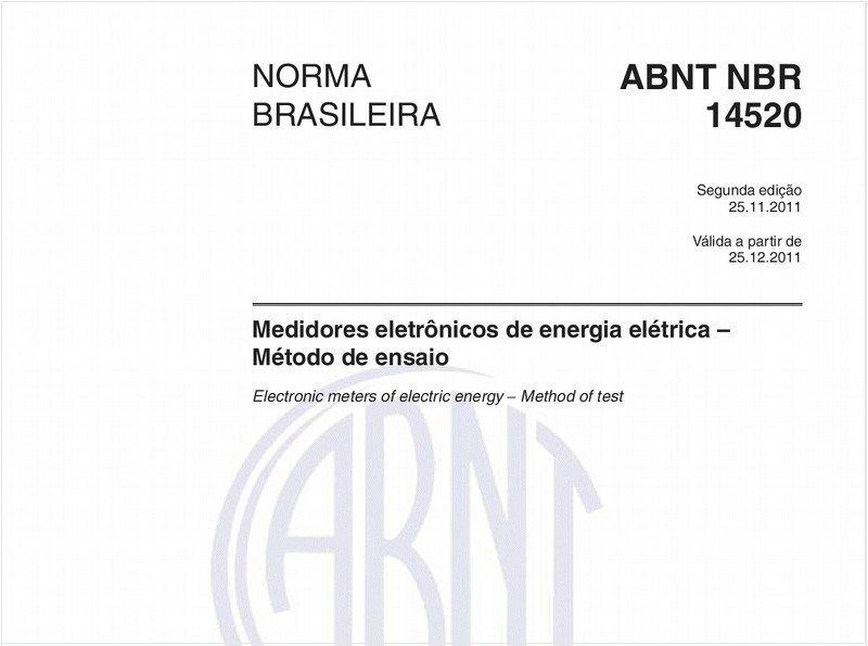 Medidores eletrônicos de energia elétrica – Método de ensaio