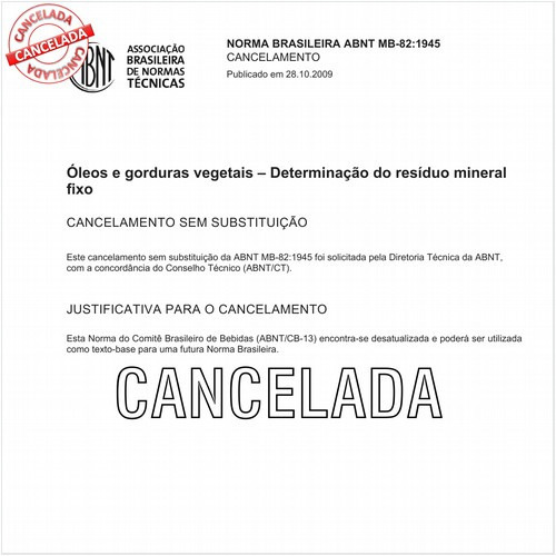 óleos e gorduras vegetais - Determinação do resíduo mineral fixo