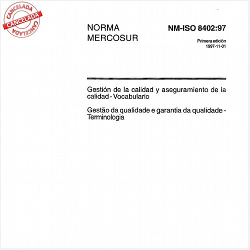 Gestão da qualidade e garantia da qualidade - Terminologia