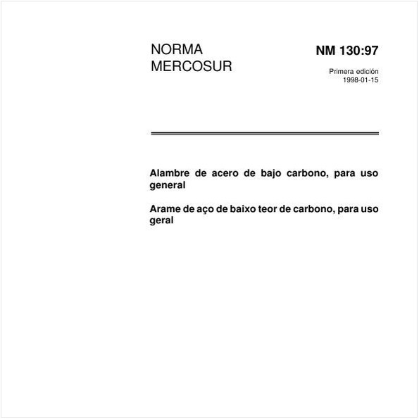 Arame de aço de baixo teor de carbono, para uso geral