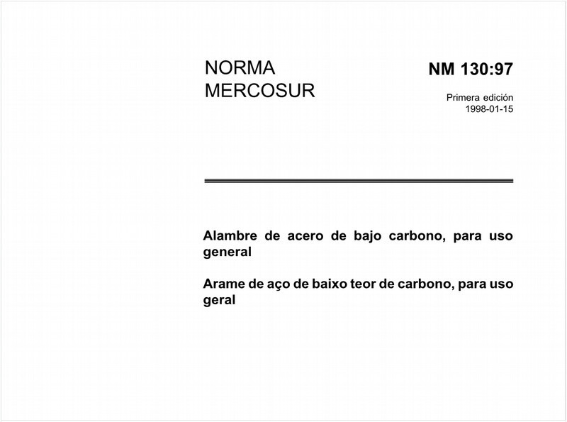 Arame de aço de baixo teor de carbono, para uso geral