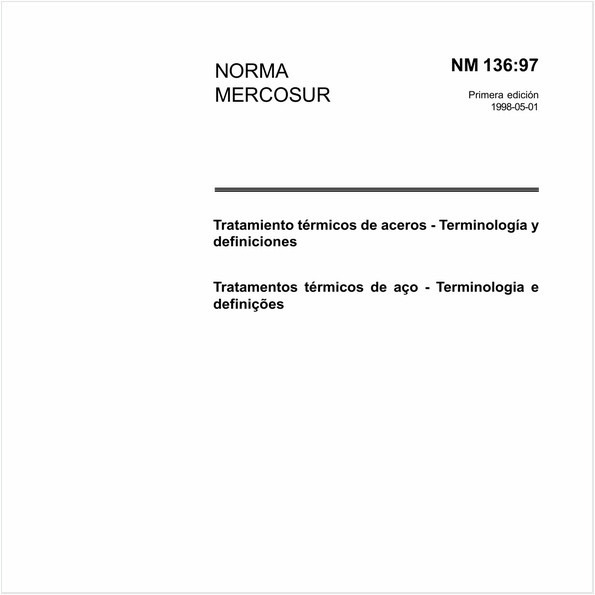 Tratamentos térmicos de aço - Terminologia e definições