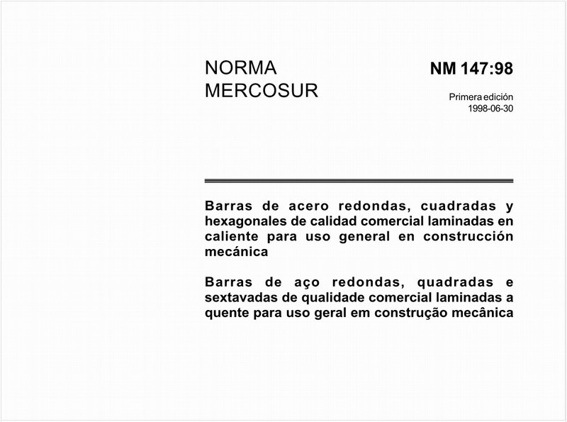 Barras de aço redondas, quadradas e sextavadas de qualidade comercial laminadas a quente para uso geral em construção mecânica