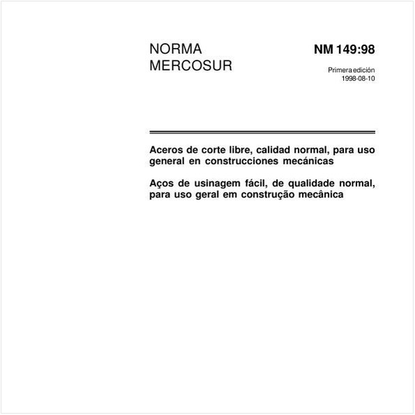 Aços de usinagem fácil, de qualidade normal, para uso geral em construção mecânica