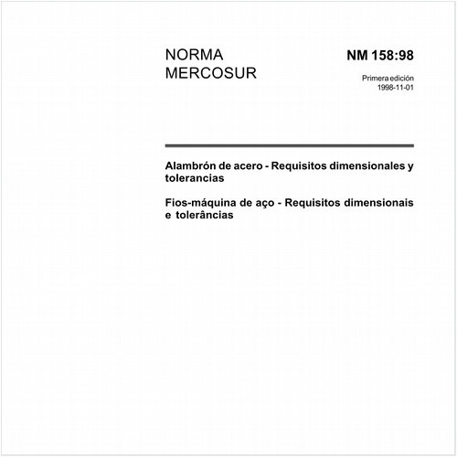 Fios-máquina de aço - Requisitos dimensionais e tolerâncias