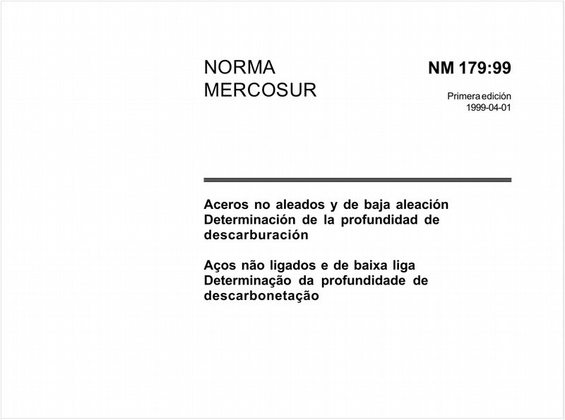 Aços não ligados e de baixa liga - Determinação da profundidade de descarbonetação