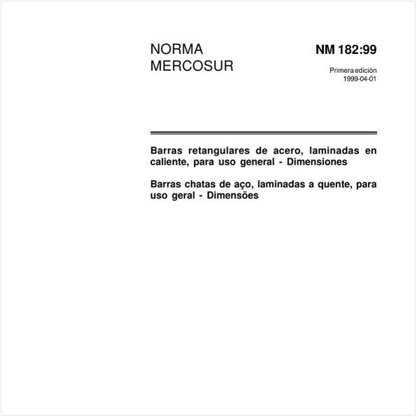 Barras chatas de aço, laminadas a quente, para uso geral - Dimensões