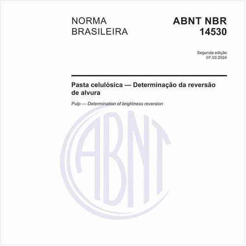 Pasta celulósica — Determinação da reversão de alvura