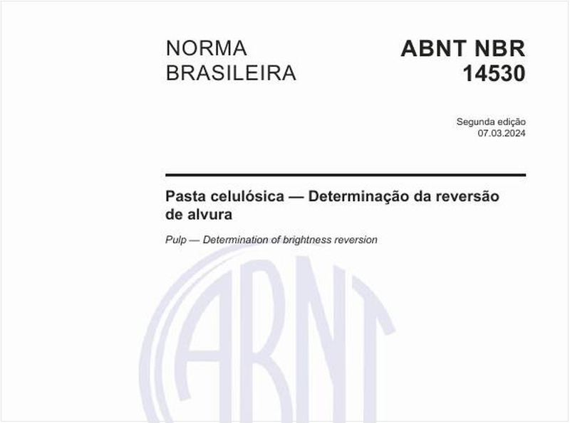 Pasta celulósica — Determinação da reversão de alvura