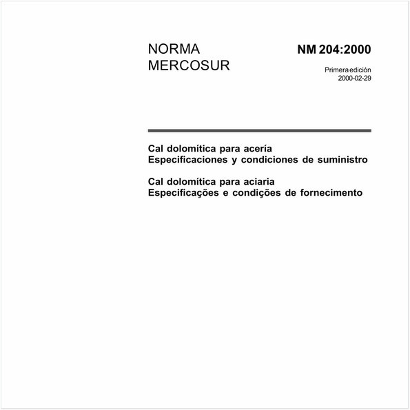 Cal dolomítica para aciaria - Especificações e condições de fornecimento
