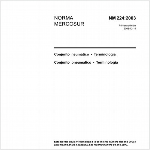 Conjunto pneumático - Terminologia