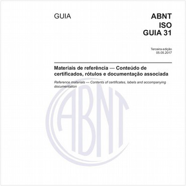 ABNT ISO GUIA31 de 05/2017