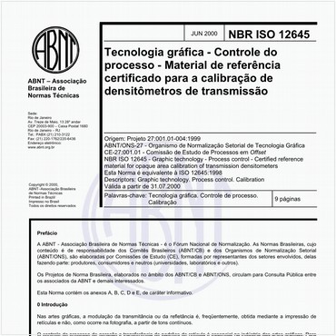NBRISO12645 de 06/2000