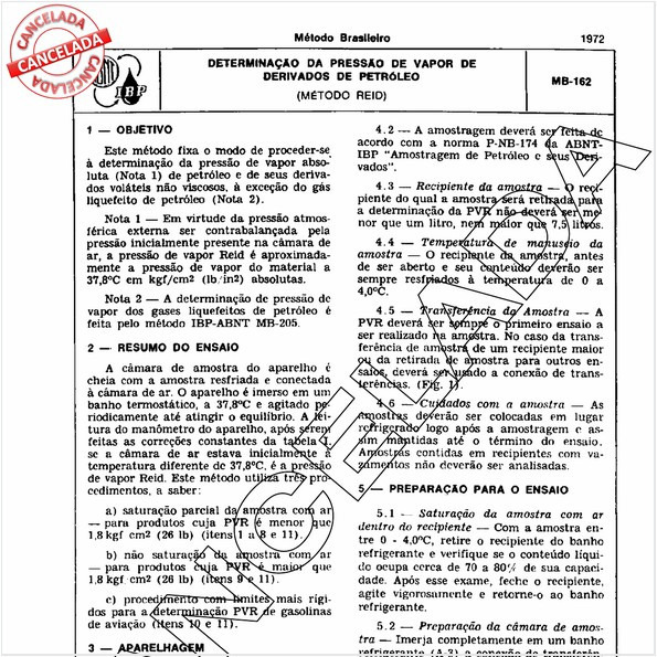 Determinação da pressão de vapor de derivados de petróleo (Método Reid)