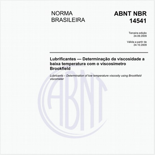 Lubrificantes - Determinação da viscosidade a baixa temperatura com o viscosímetro Brookfield